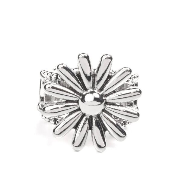 Paparazzi Jewelry Accessories - GROWING Steady - Silver Ring - Vintage - Picture 4 of 4